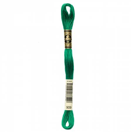 DMC Embroidery Floss 8M (909 Very Dark Emerald Green)