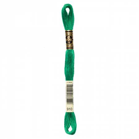 DMC Embroidery Floss 8M (910 Dark Emerald Green)