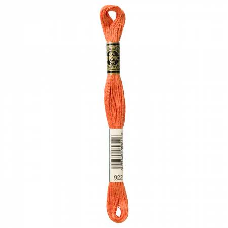 DMC Embroidery Floss 8M (922 Light Copper)