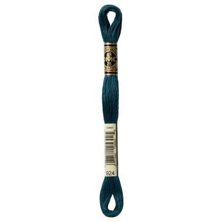 DMC Embroidery Floss 8M (924 Very Dark Gray Green)