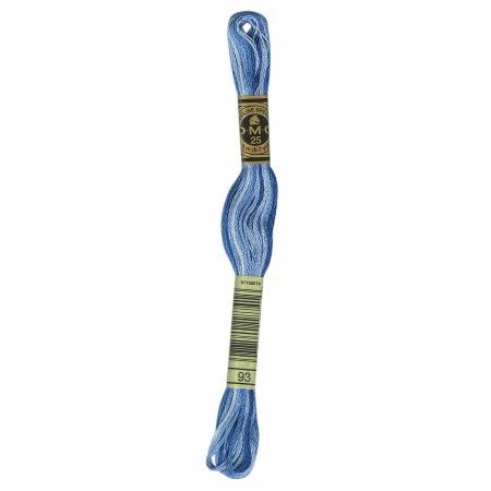 DMC Embroidery Floss 8M (93 Variegated Cornflower Blue)