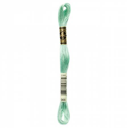 DMC Embroidery Floss 8M (966 Medium Baby Green)