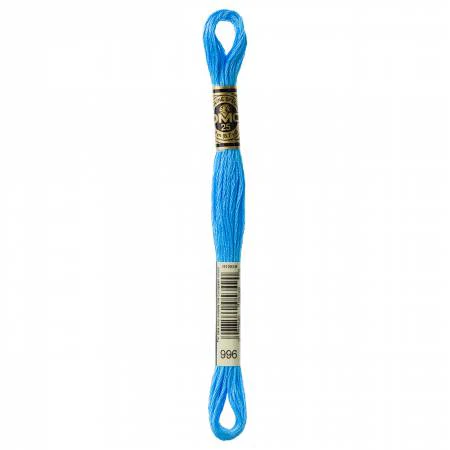 DMC Embroidery Floss 8M (996 Medium Electric Blue)