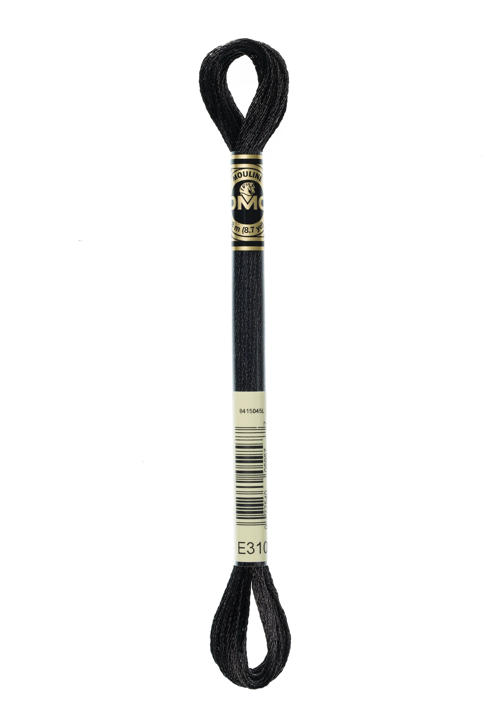 DMC Light Effects Embroidery Floss (E310 Precious Metal Black)
