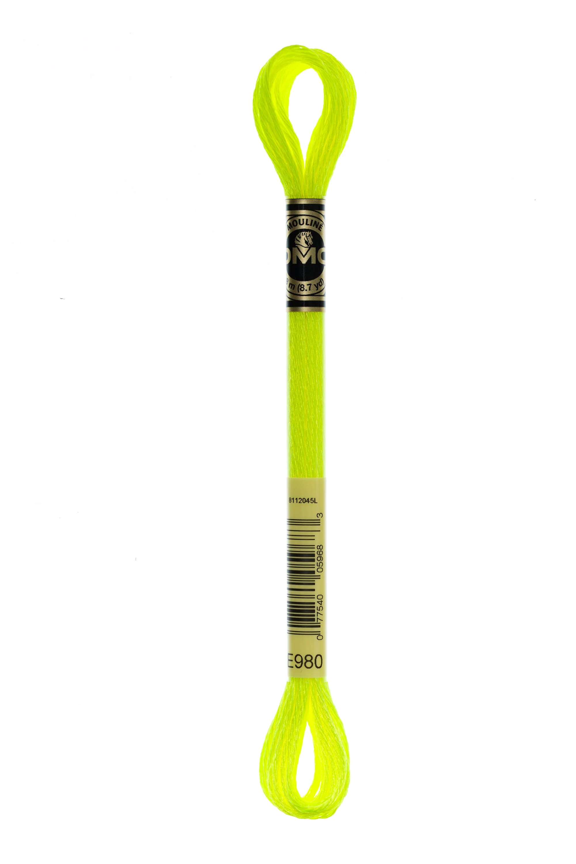 DMC Light Effects Embroidery Floss (E980 Fluorescent Neon Yellow)