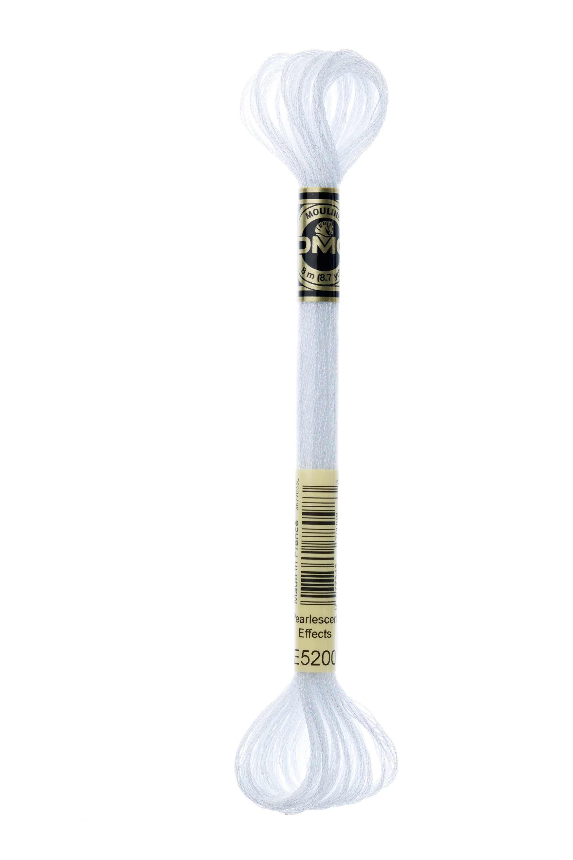 DMC Light Effects Embroidery Floss (E5200 Pearlescent White)