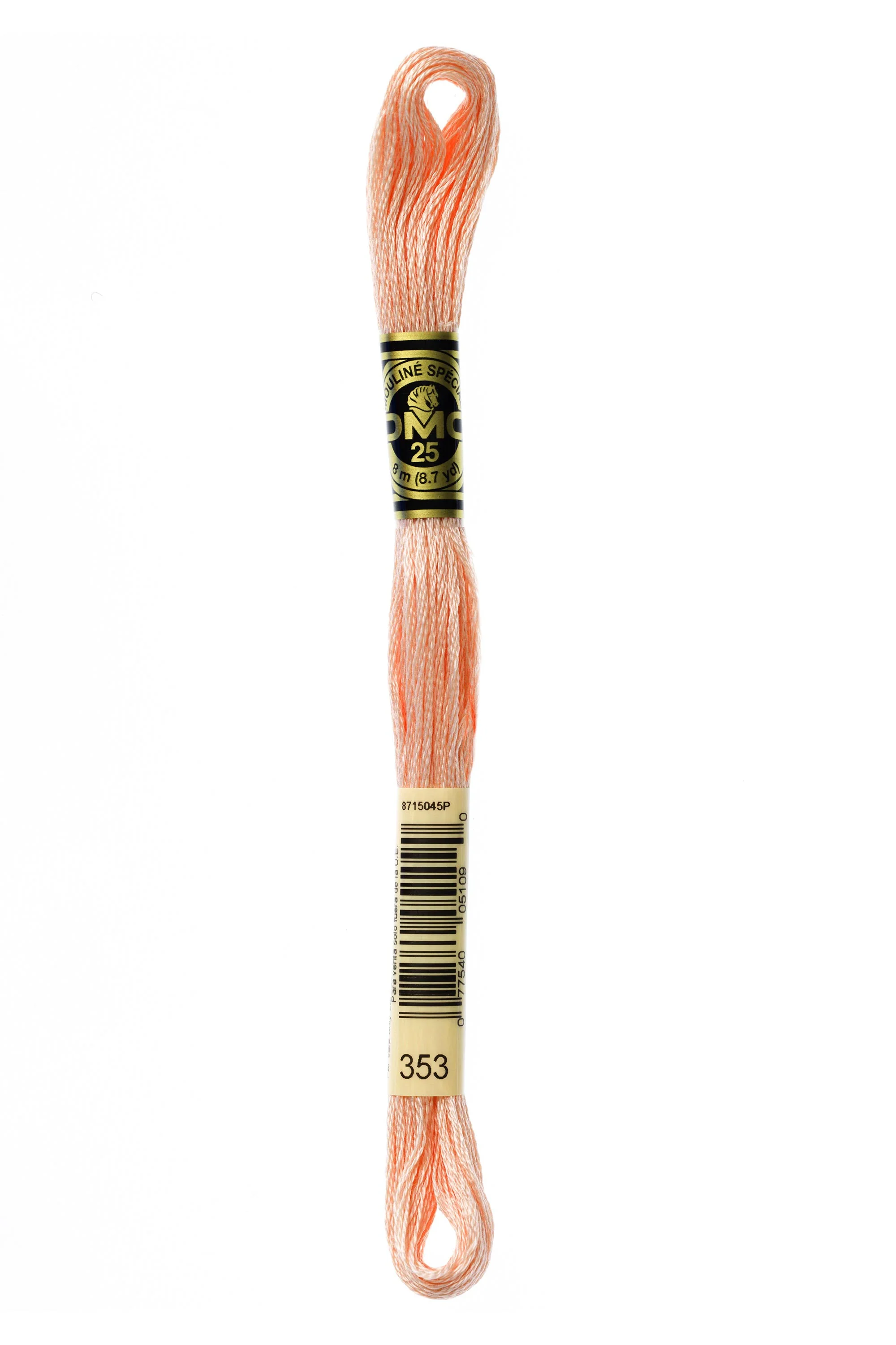 DMC Embroidery Floss 8M (353 Peach)