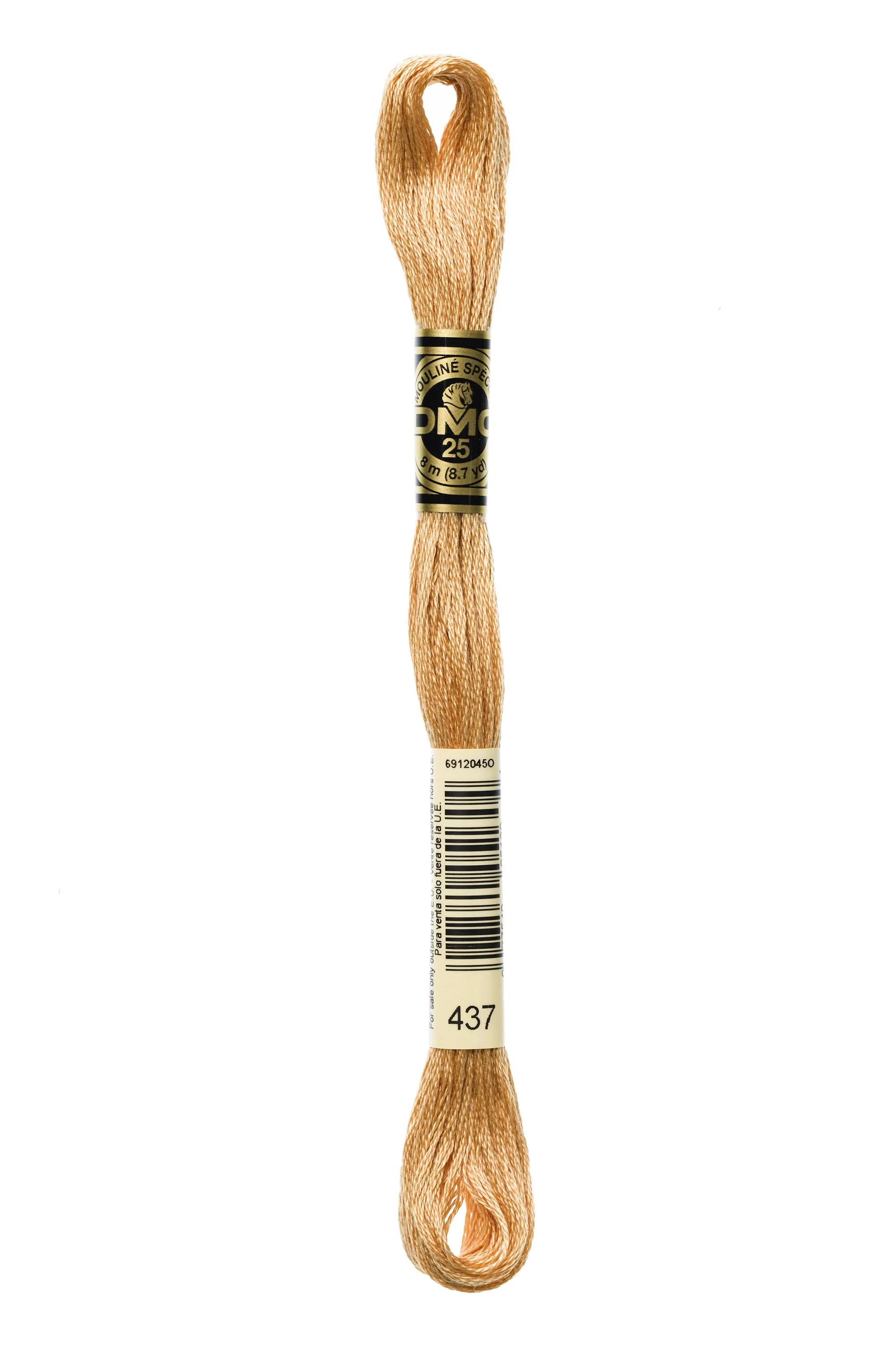 DMC Embroidery Floss 8M (437 Light Tan)