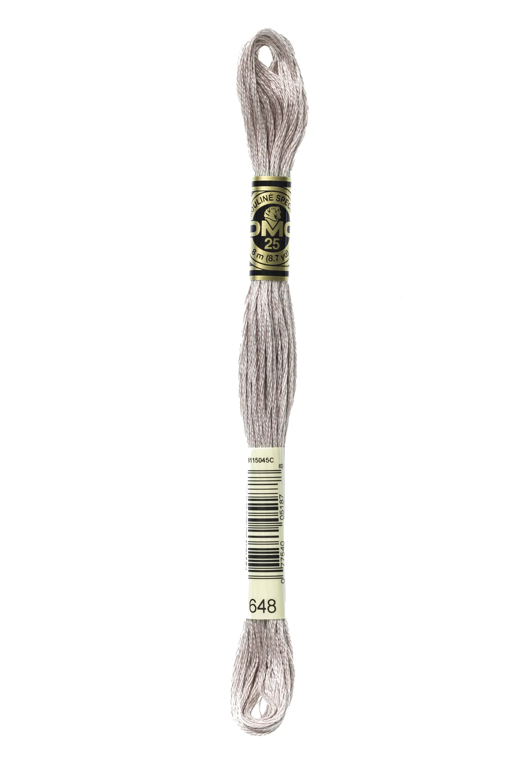 DMC Embroidery Floss 8M (648 Light Beaver Gray)