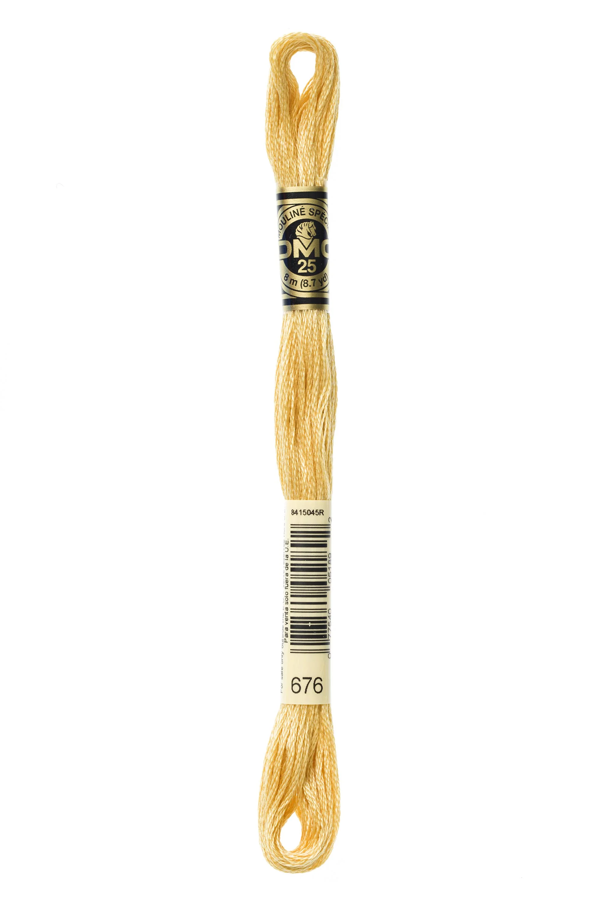DMC Embroidery Floss 8M (676 Light Old Gold)