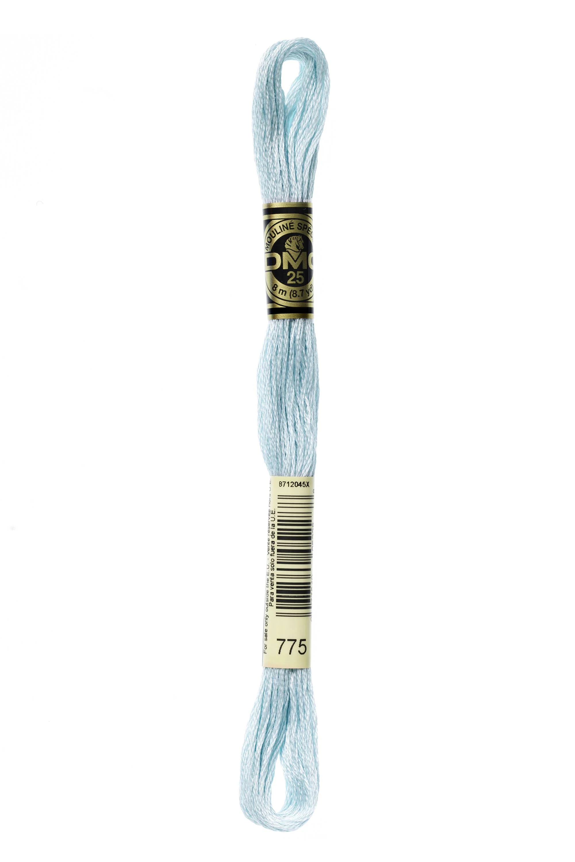 DMC Embroidery Floss 8M (775 Very Light Baby Blue)
