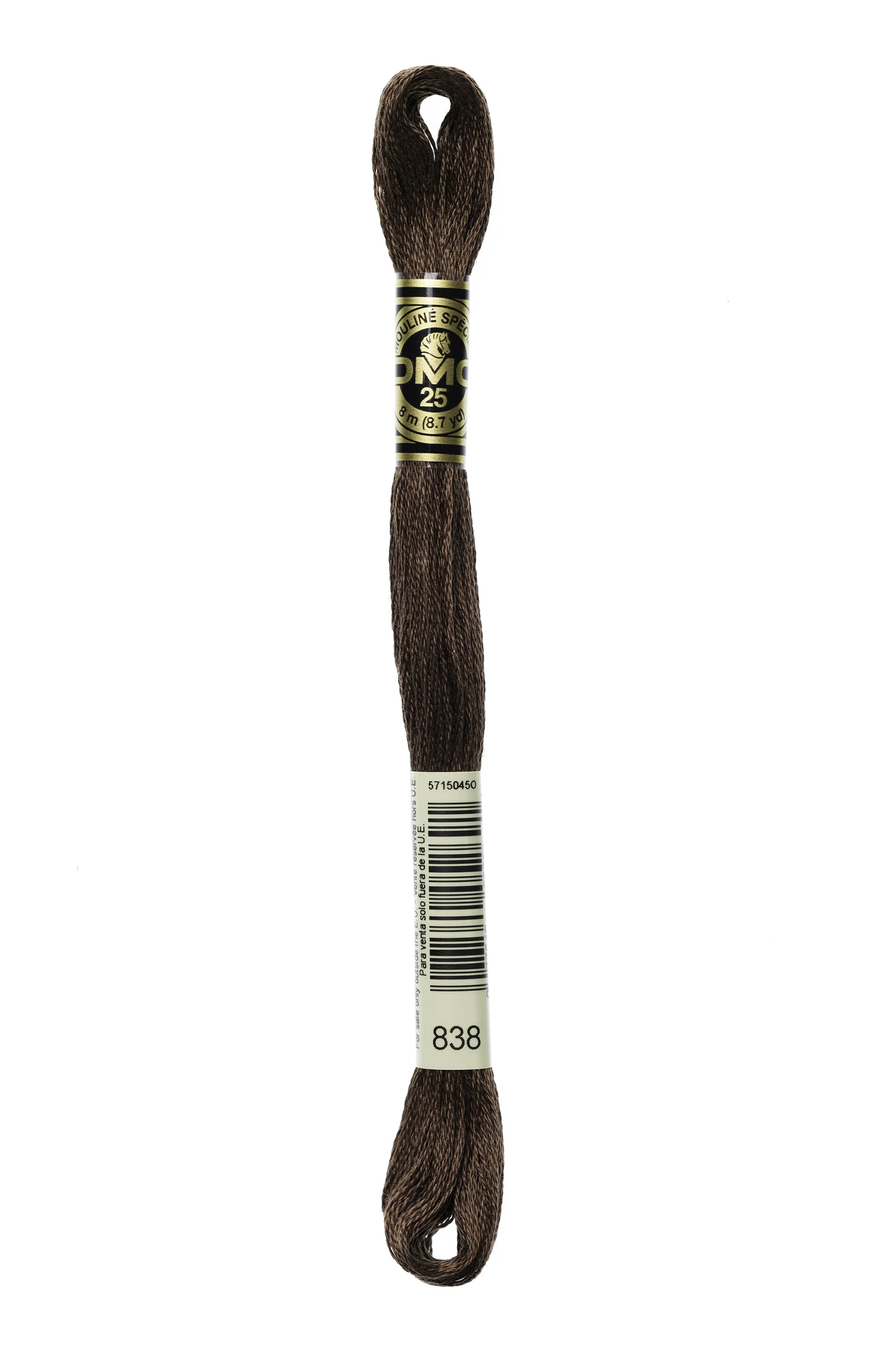 DMC Embroidery Floss 8M (838 Very Dark Beige Brown)