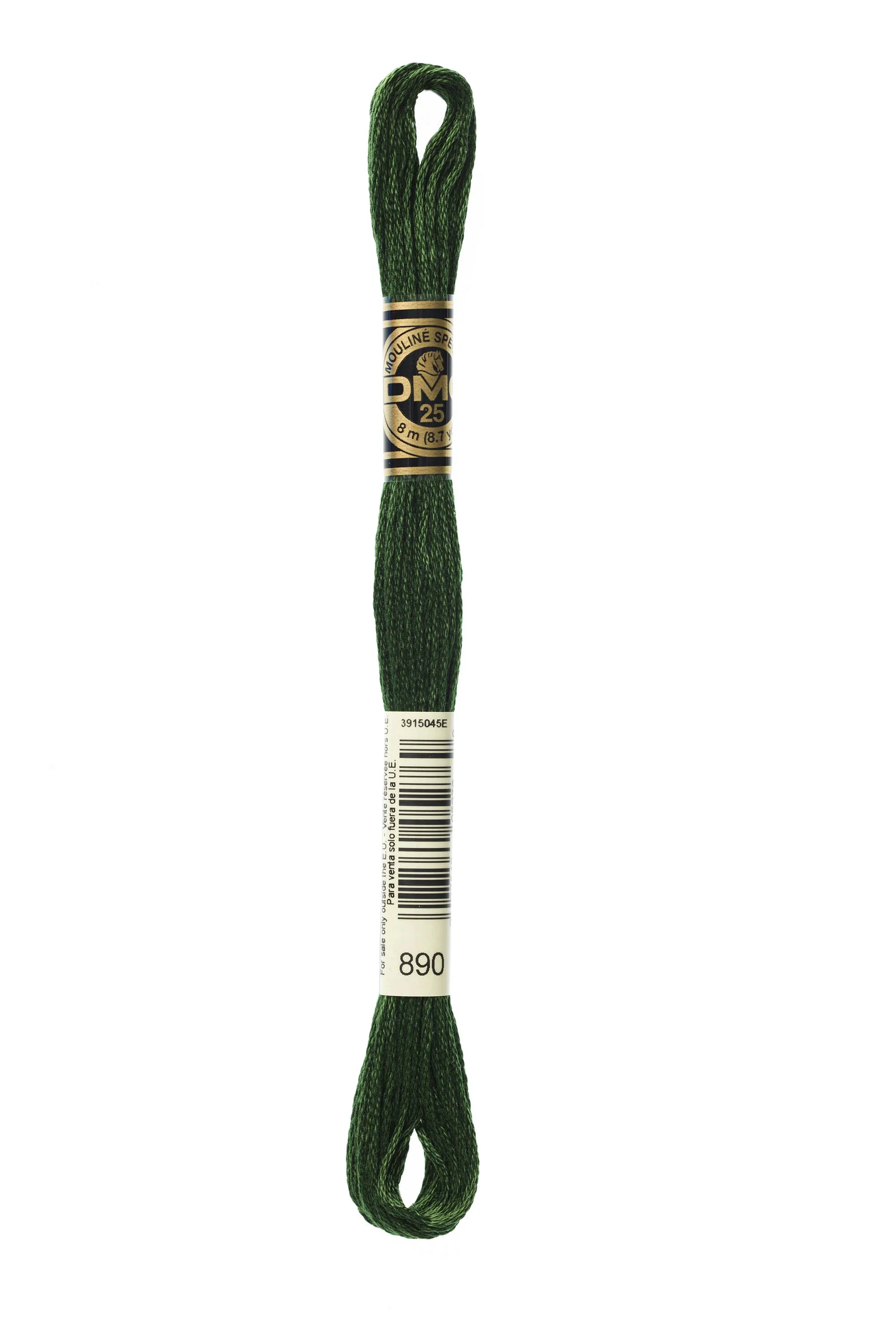 DMC Embroidery Floss 8M (890 Ultra Dark Pistachio Green)