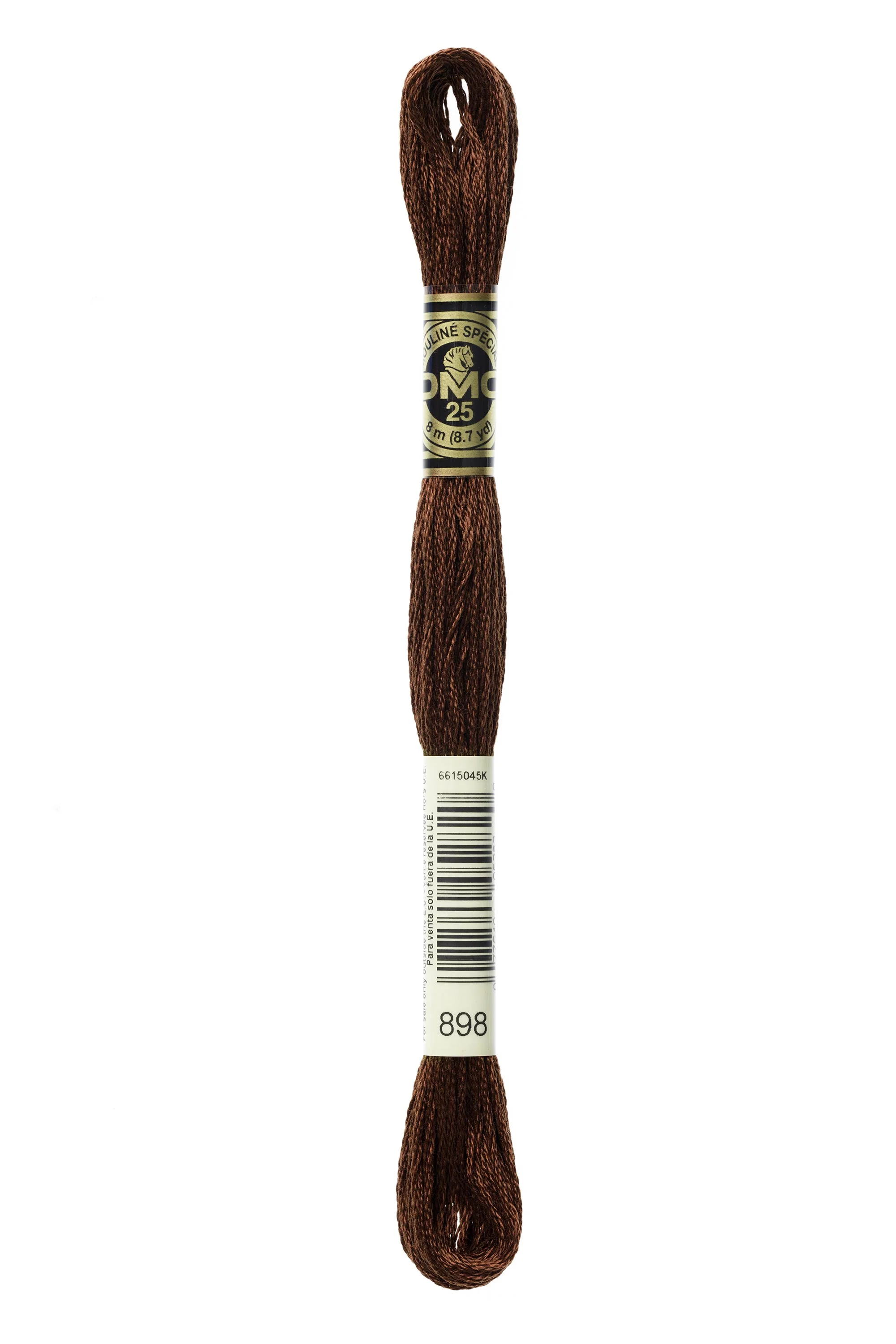 DMC Embroidery Floss 8M (898 Very Dark Coffee Brown)