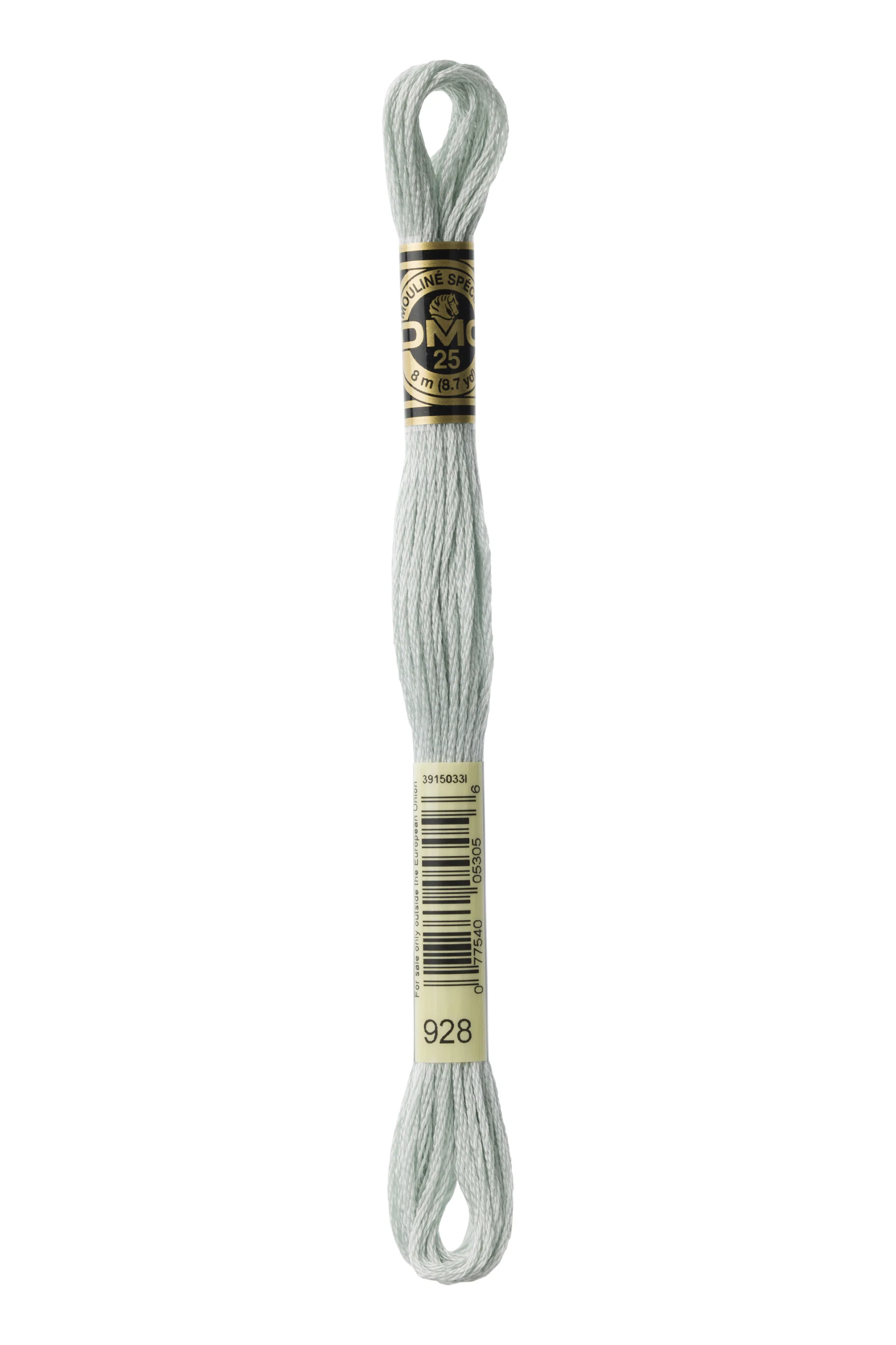 DMC Embroidery Floss 8M (928 Very Light Gray Green)