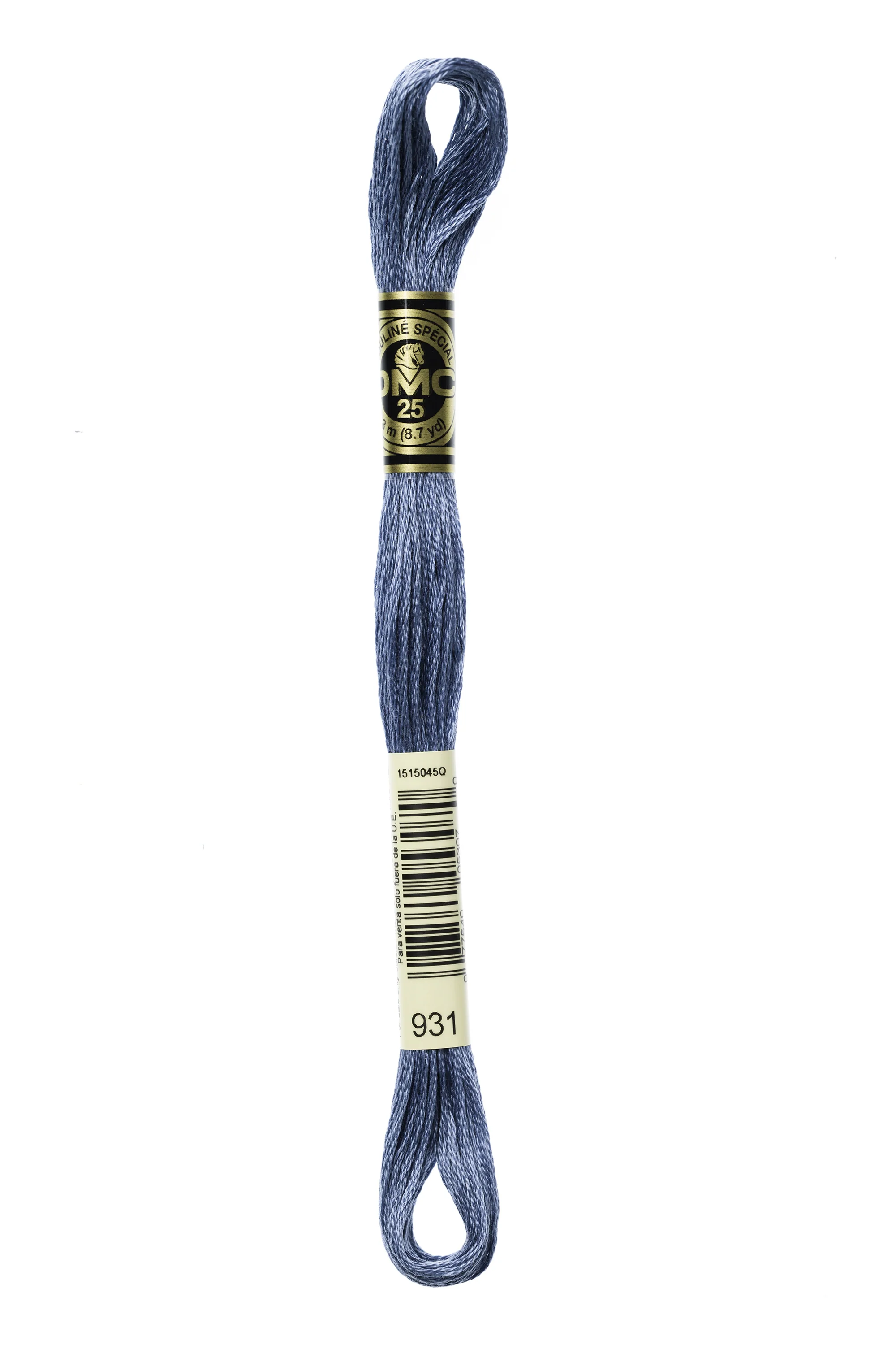 DMC Embroidery Floss 8M (931 Medium Antique Blue)