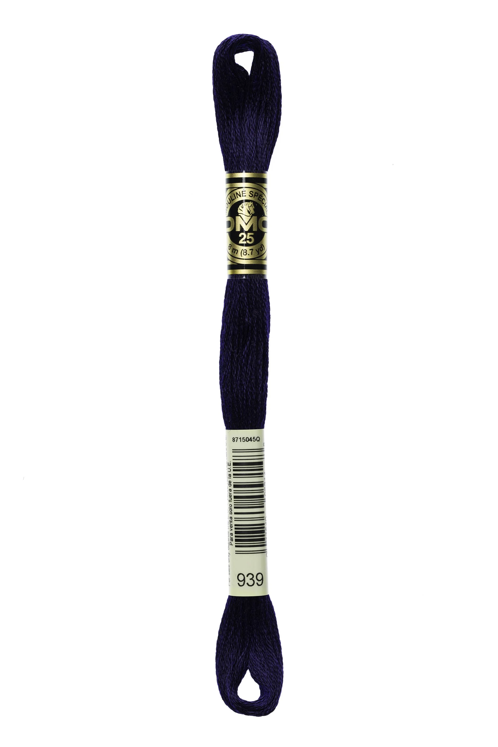 DMC Embroidery Floss 8M (939 Very Dark Navy)