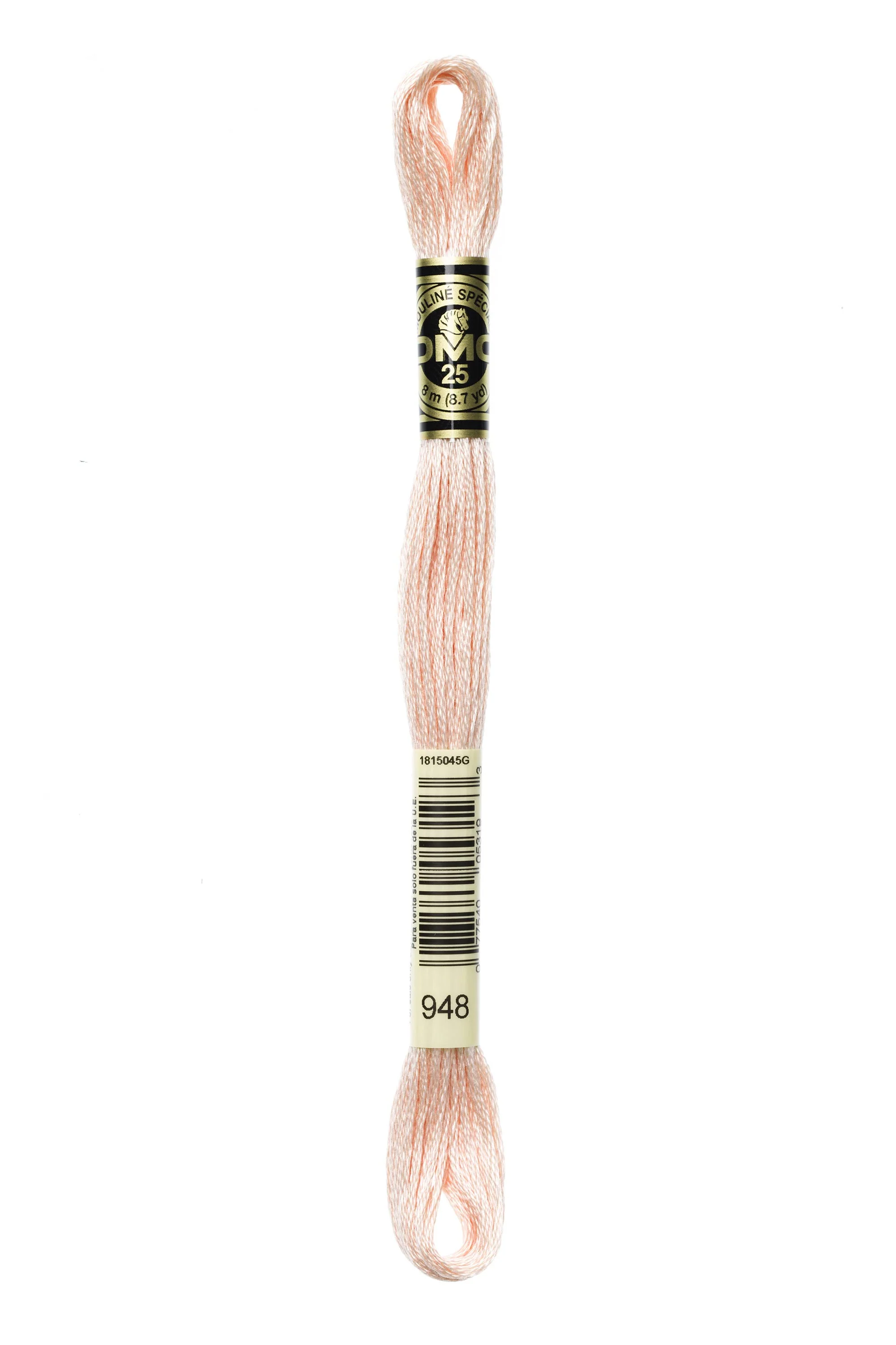 DMC Embroidery Floss 8M (948 Very Light Peach)