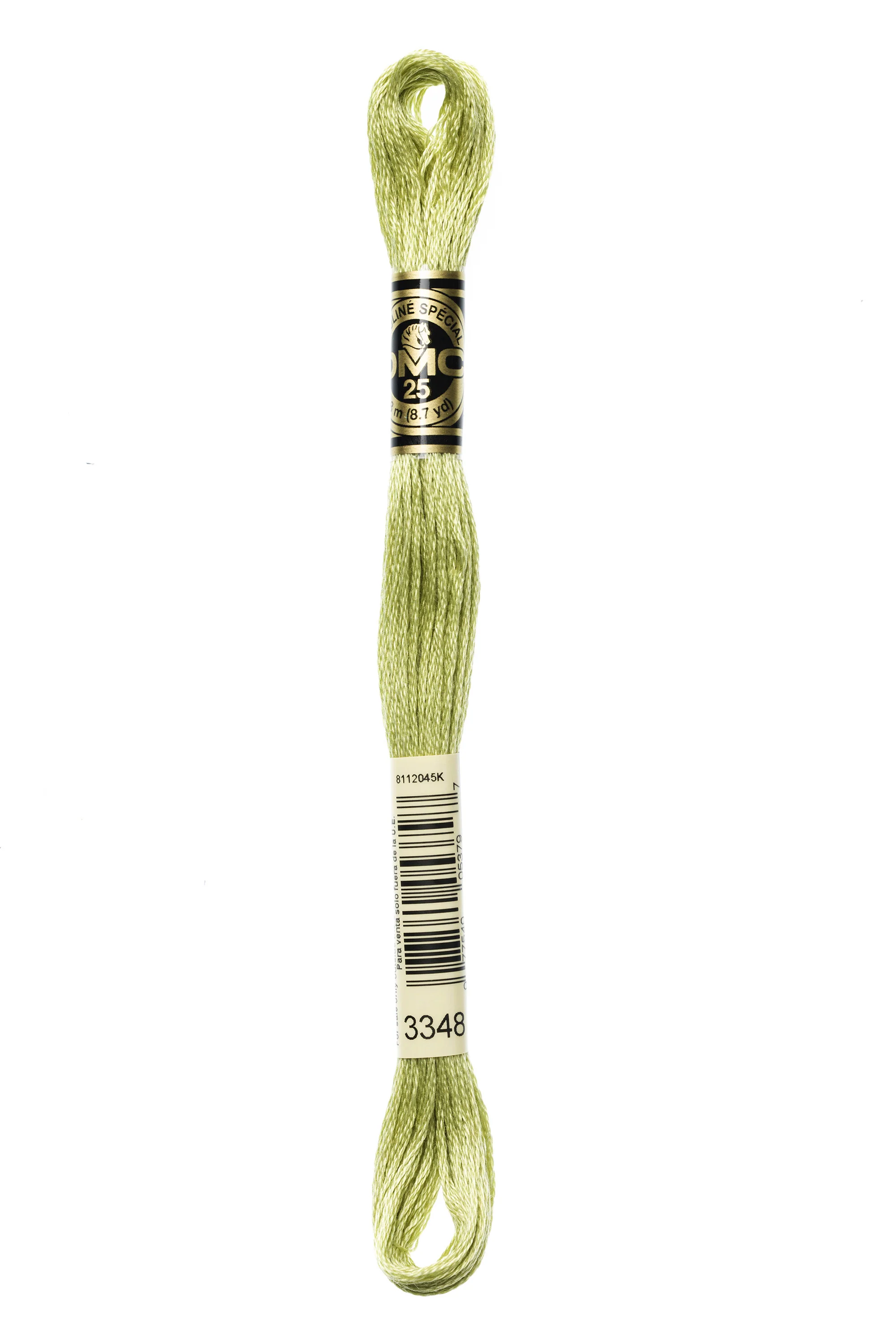 DMC Embroidery Floss 8M (3348 Light Yellow Green)