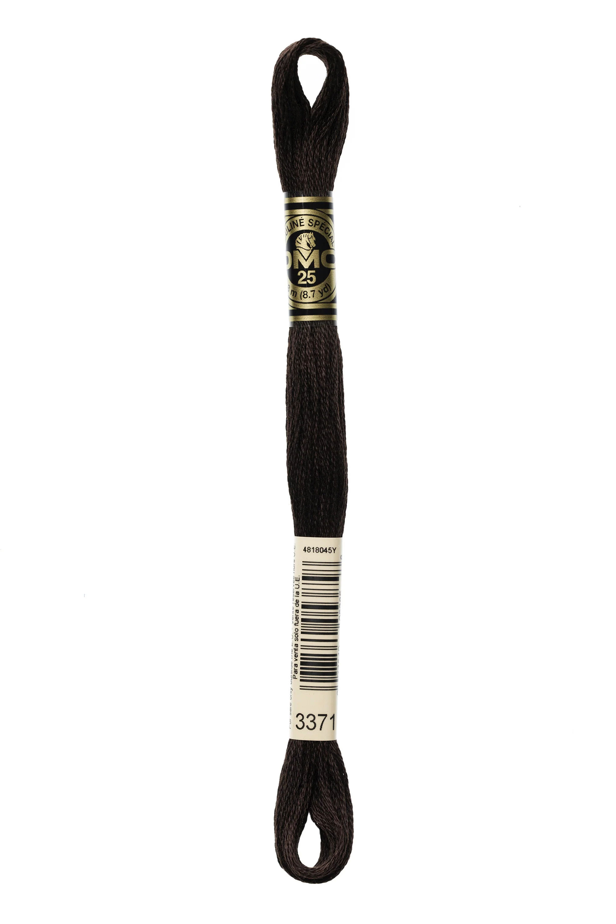 DMC Embroidery Floss 8M (3371 Black Brown)