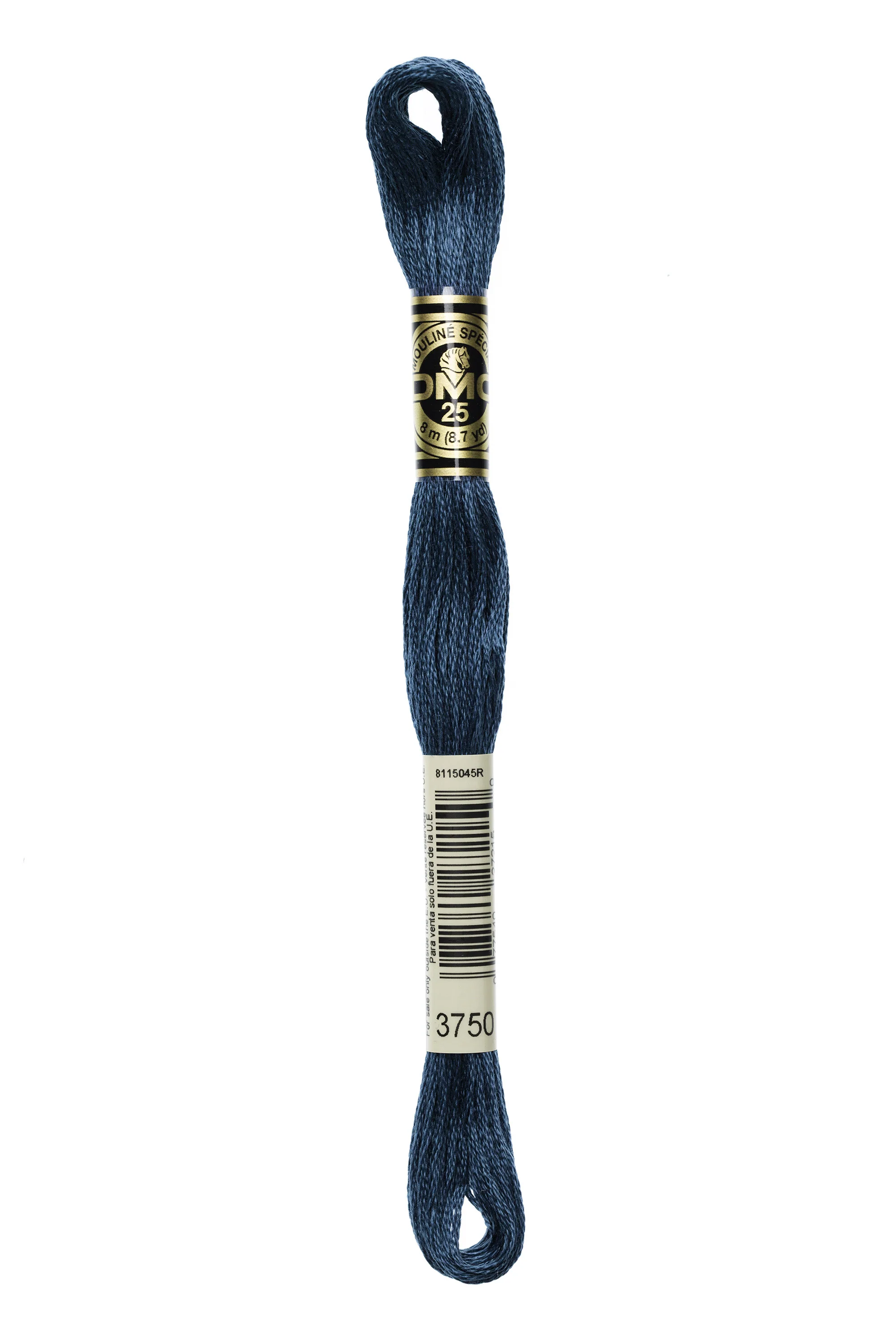 DMC Embroidery Floss 8M (3750 Very Dark Antique Blue)
