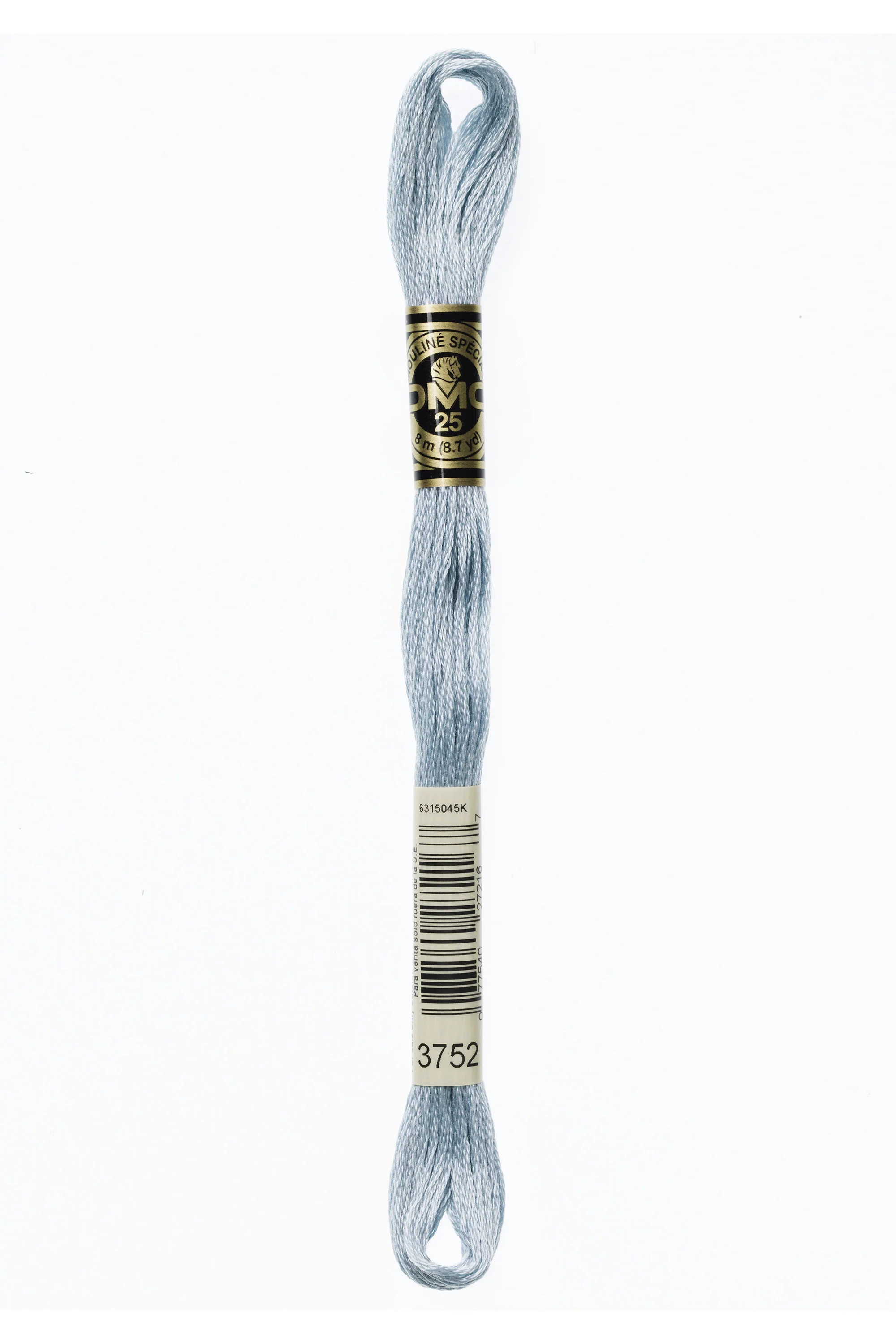 DMC Embroidery Floss 8M (3752 Very Light Antique Blue)