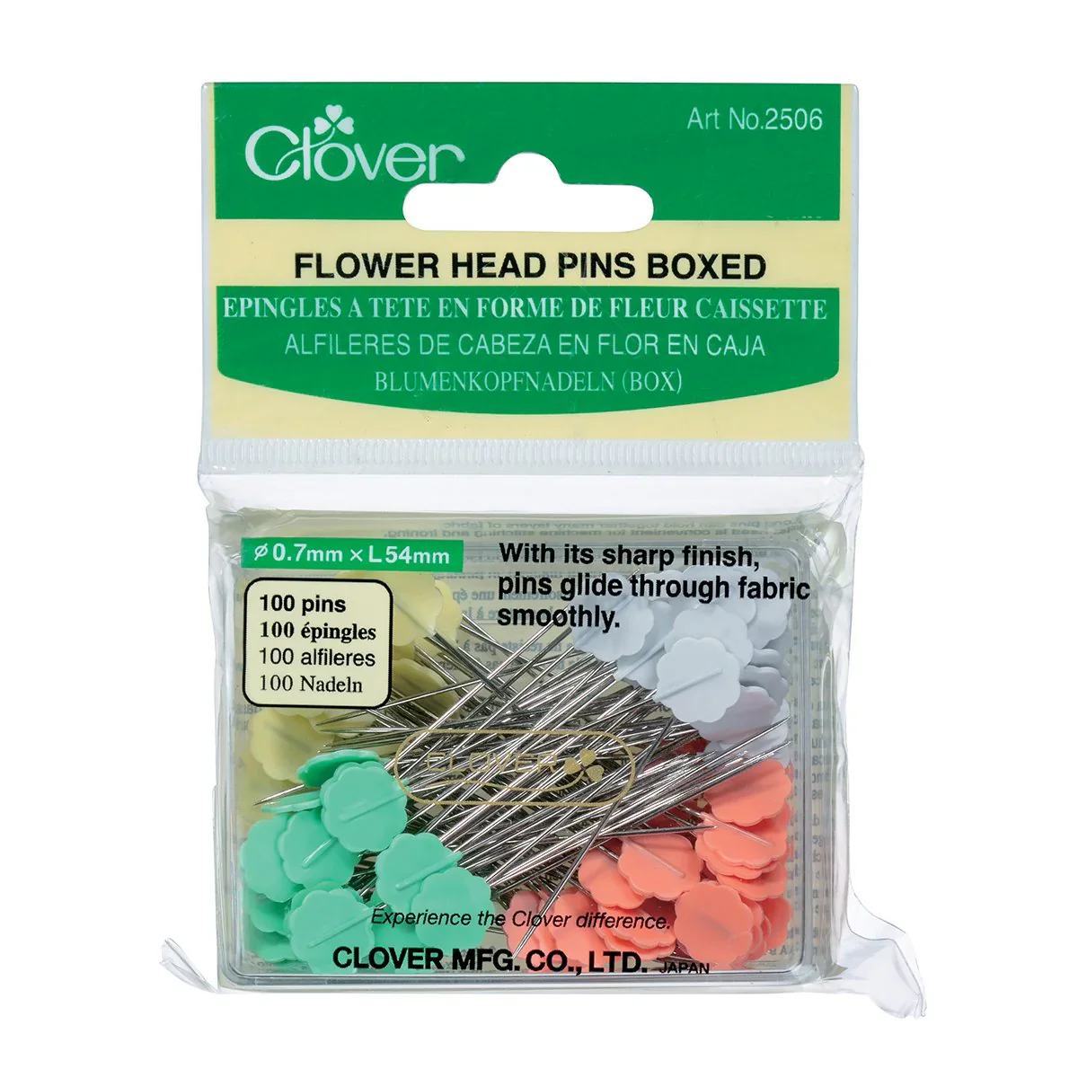 Flower Head Pins Boxed Sz 32 - 100ct