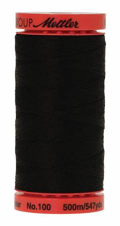 Metrosene Poly Thread 50wt 500m/547yds Black 9145-4000