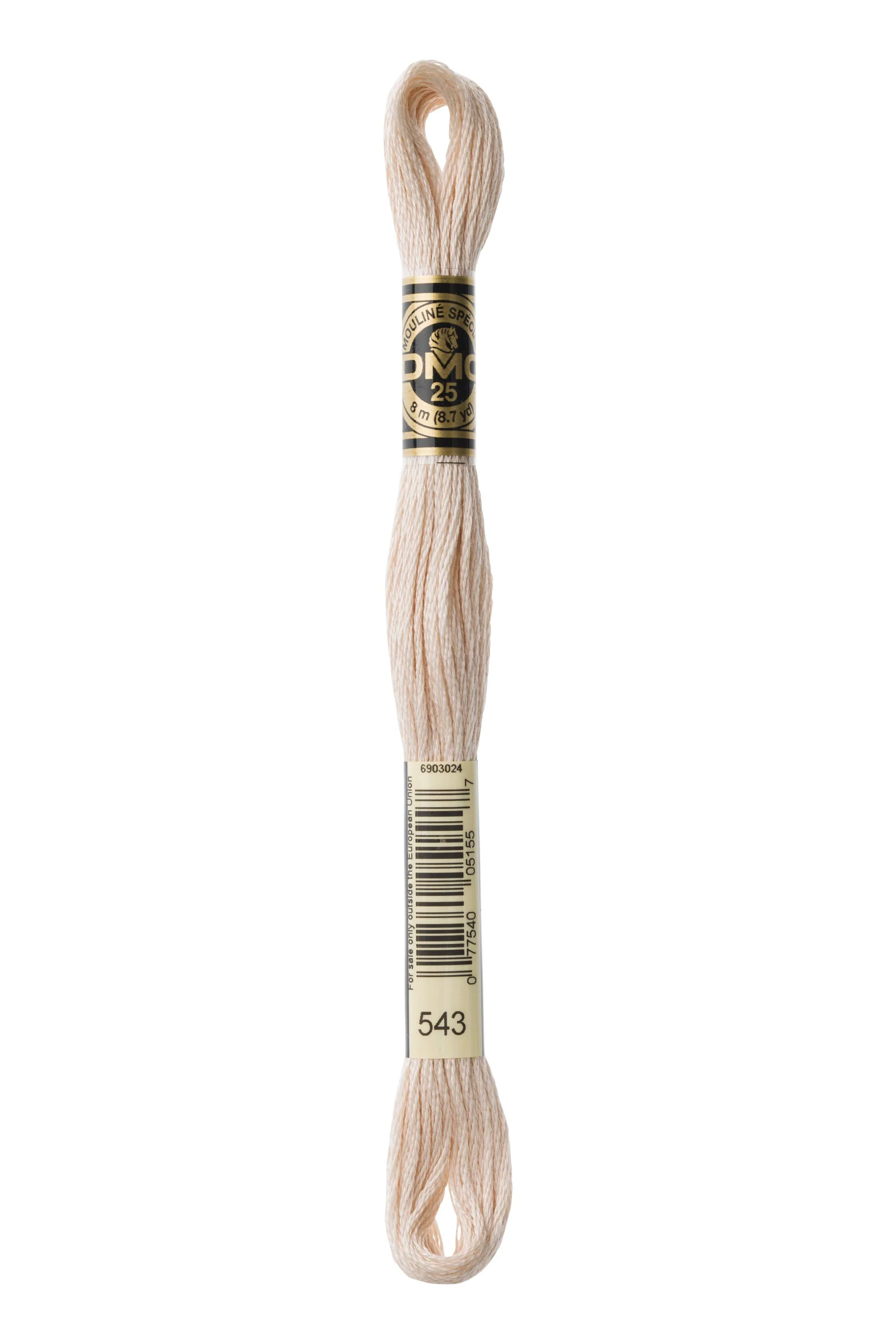 DMC Embroidery Floss 8M (543 Ultra Very Light Beige Brown)