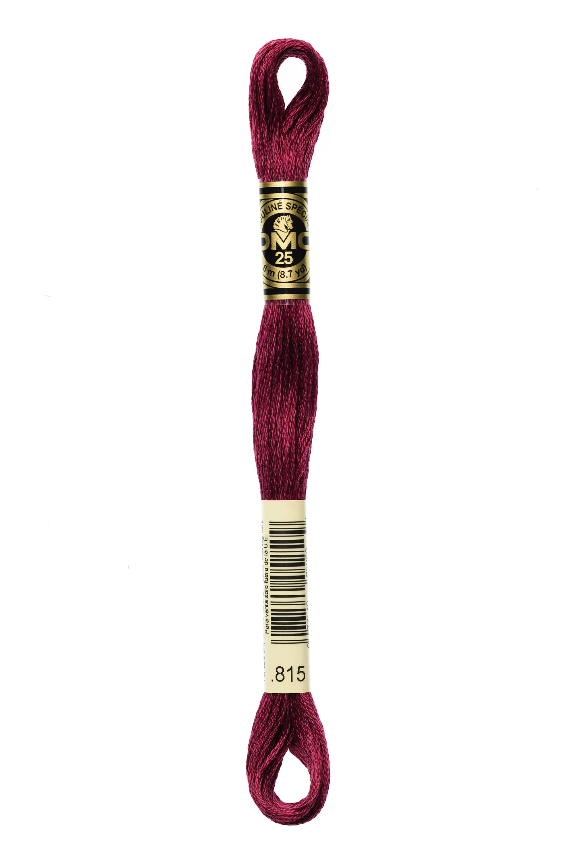 DMC Embroidery Floss 8M (815 Medium Garnet)