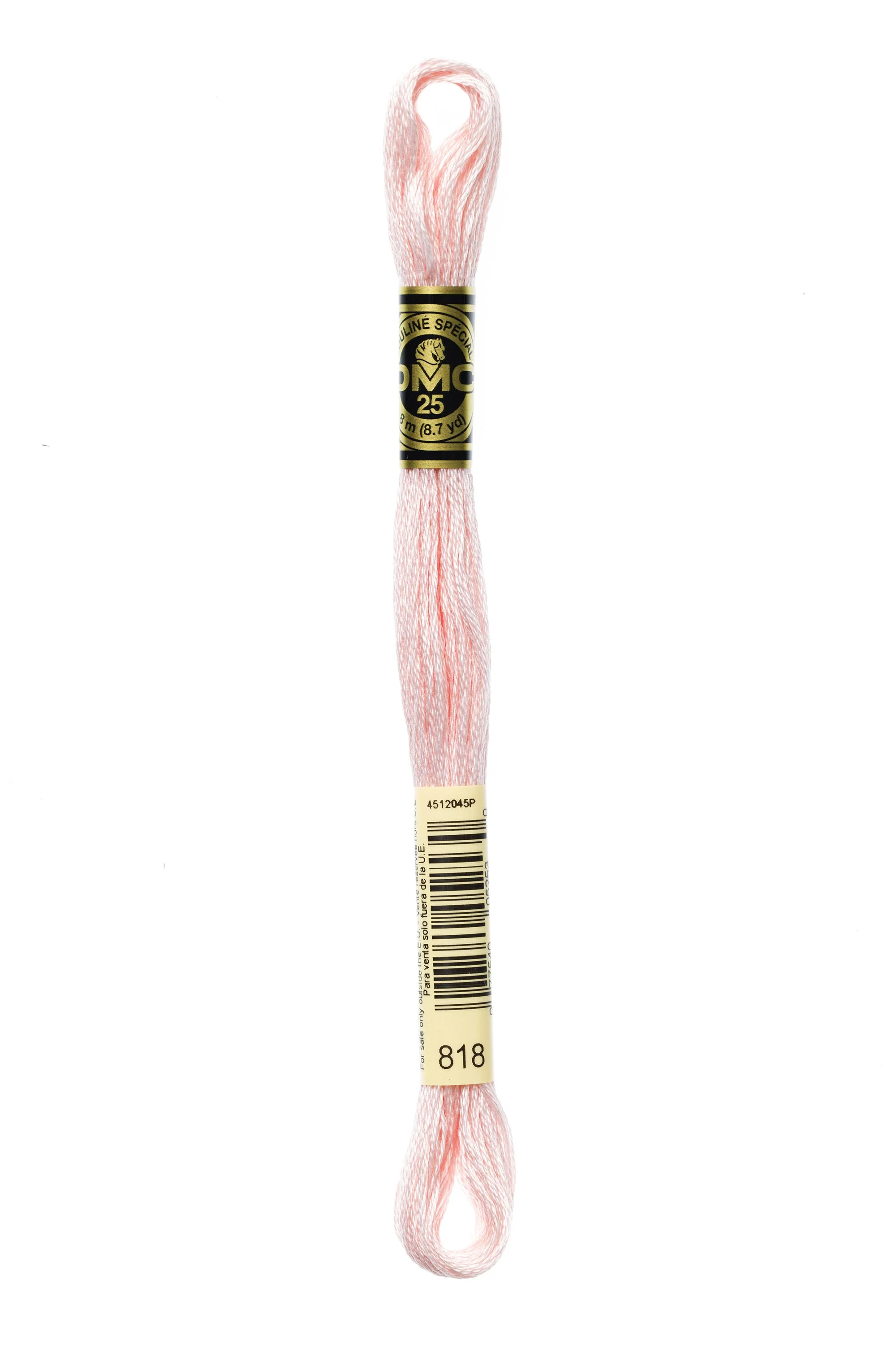 DMC Embroidery Floss 8M (818 Baby Pink)