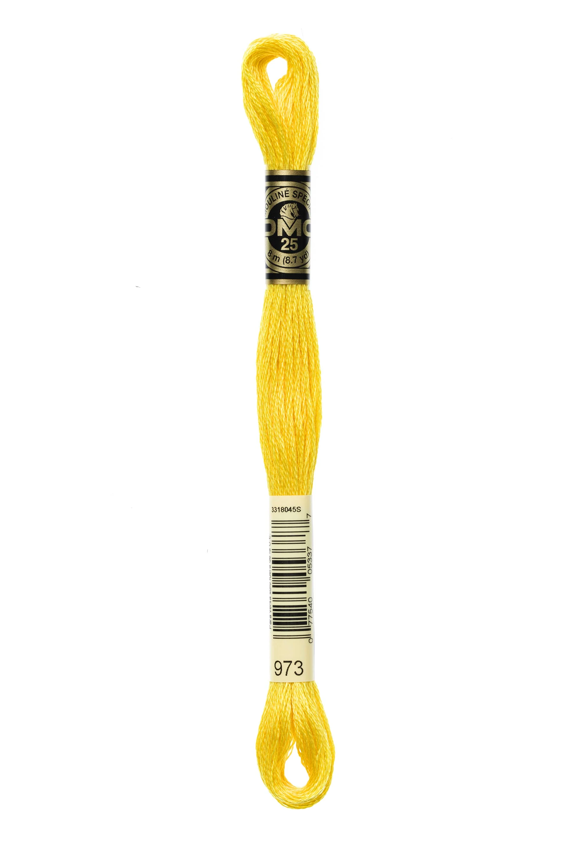 DMC Embroidery Floss 8M (973 Bright Canary)