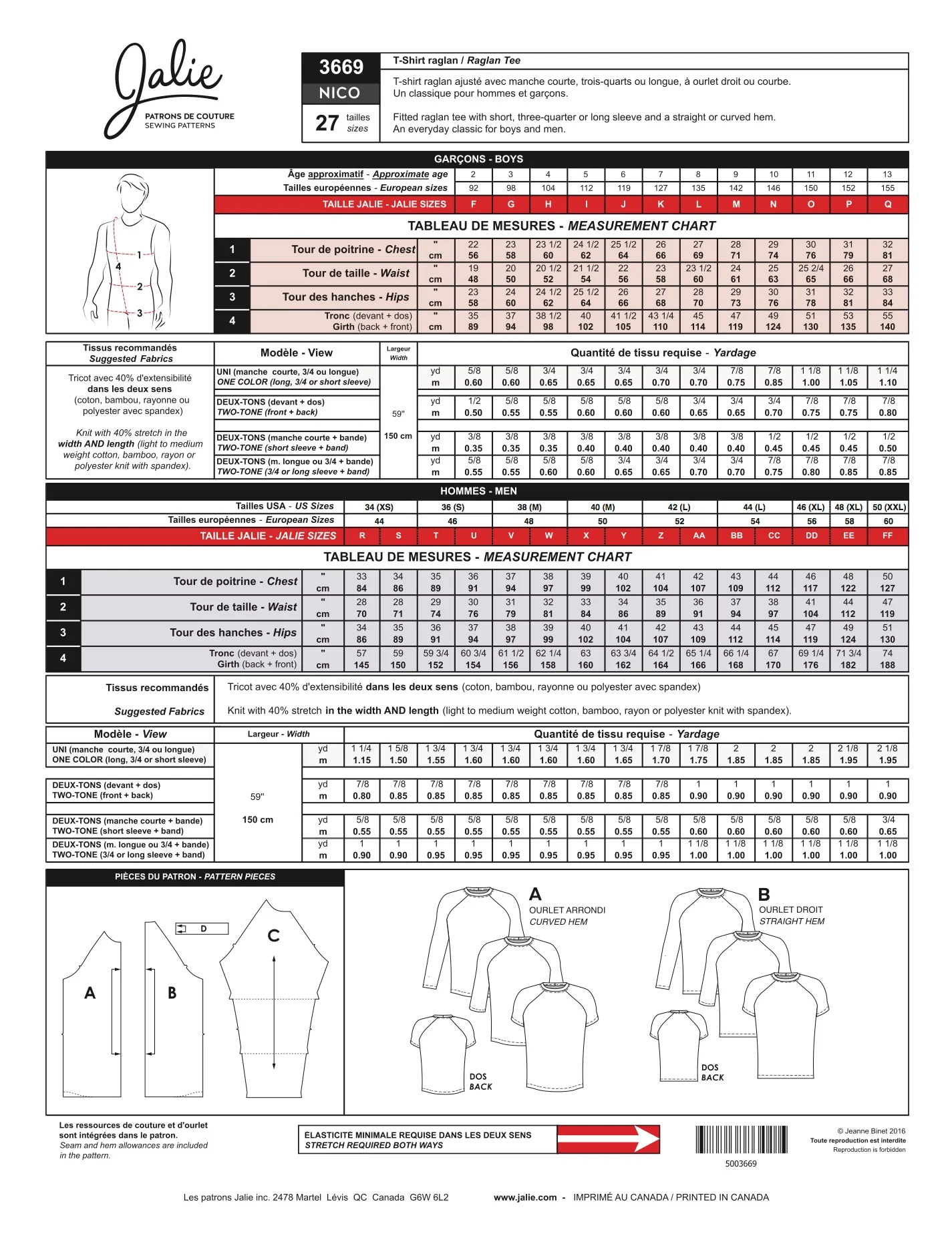 Jalie 3669 - Nico Men's Raglan 2yrs-XXL - Image 10