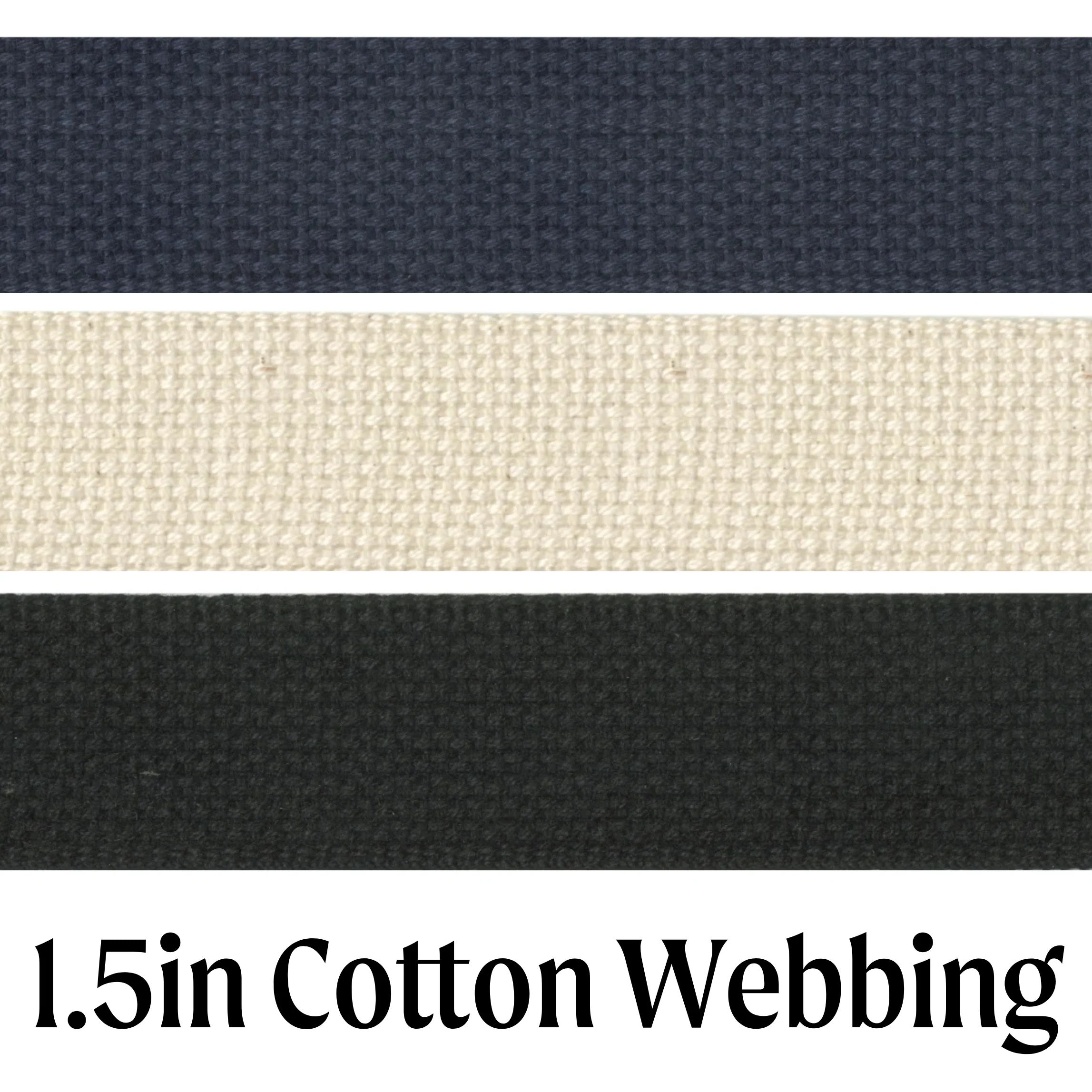 1.5" (38mm) Cotton Webbing