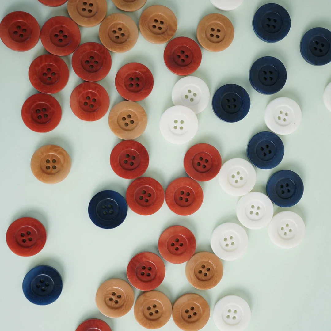 1" Corozo Nut Buttons - 4 packs