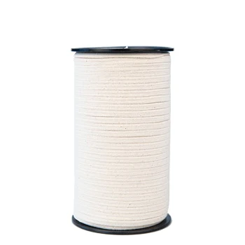 0.25in (6mm) Cotton Braid Elastic in Natural