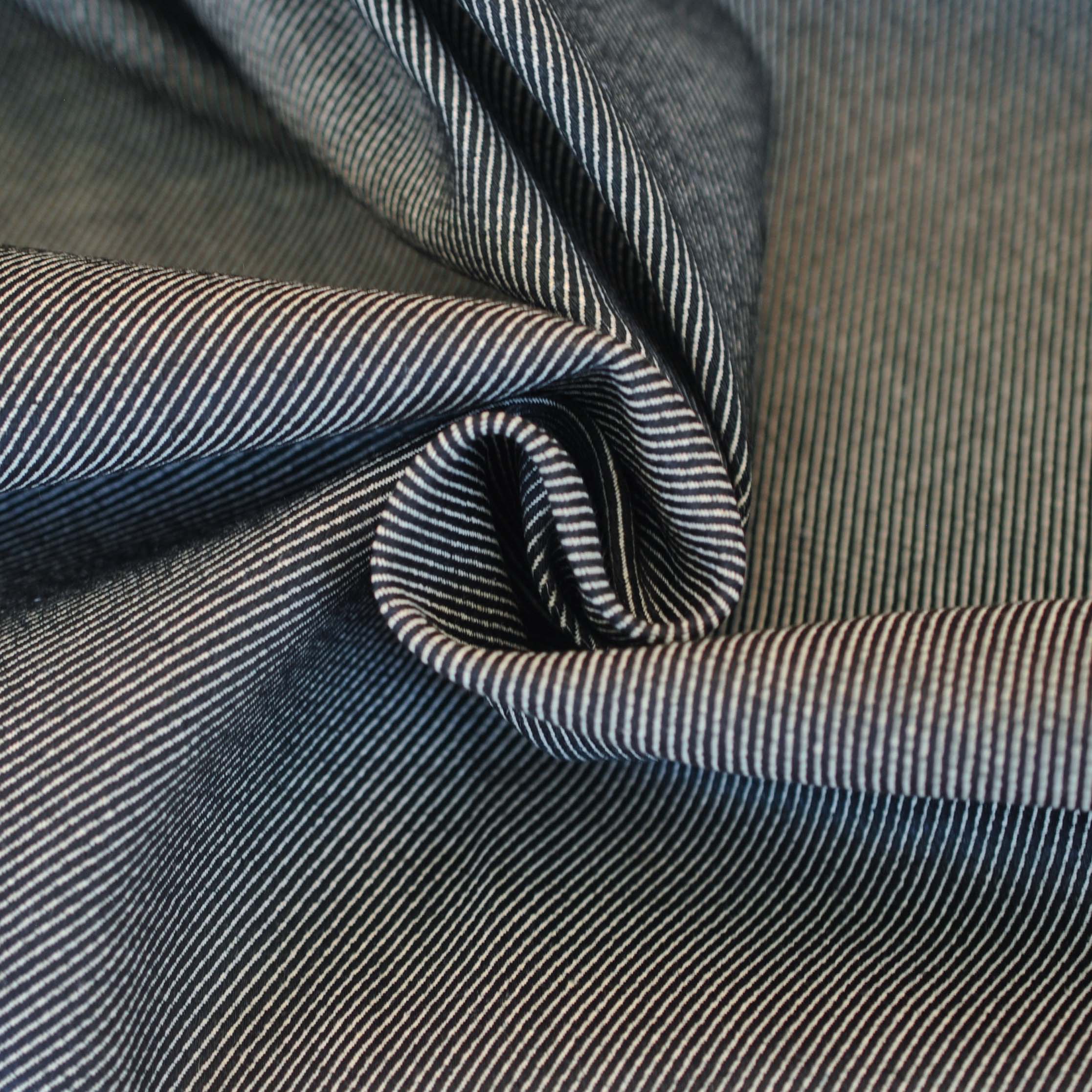 12oz Refined Twill Denim in Black - Image 3