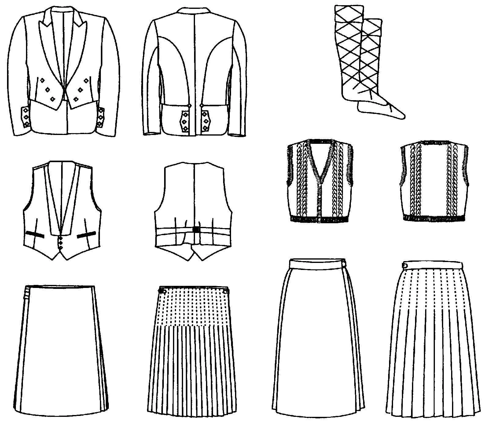 Folkwear Scottish Kilts Pattern - Image 6