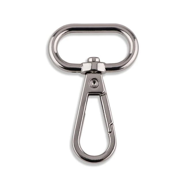 1in (25mm) Nickel Swivel Hook - 2 per pkg