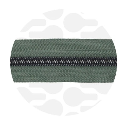 #5 Zipper Tape Precut 1m Length to Match Mora Faux Leather - Image 3