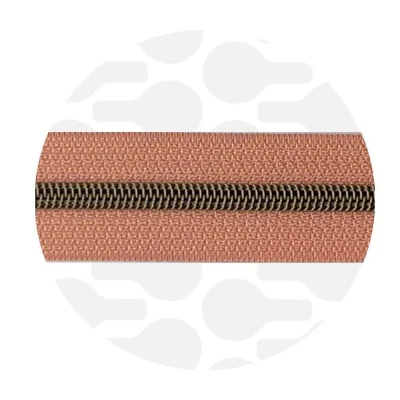 #5 Zipper Tape Precut 1m Length to Match Mora Faux Leather - Image 4