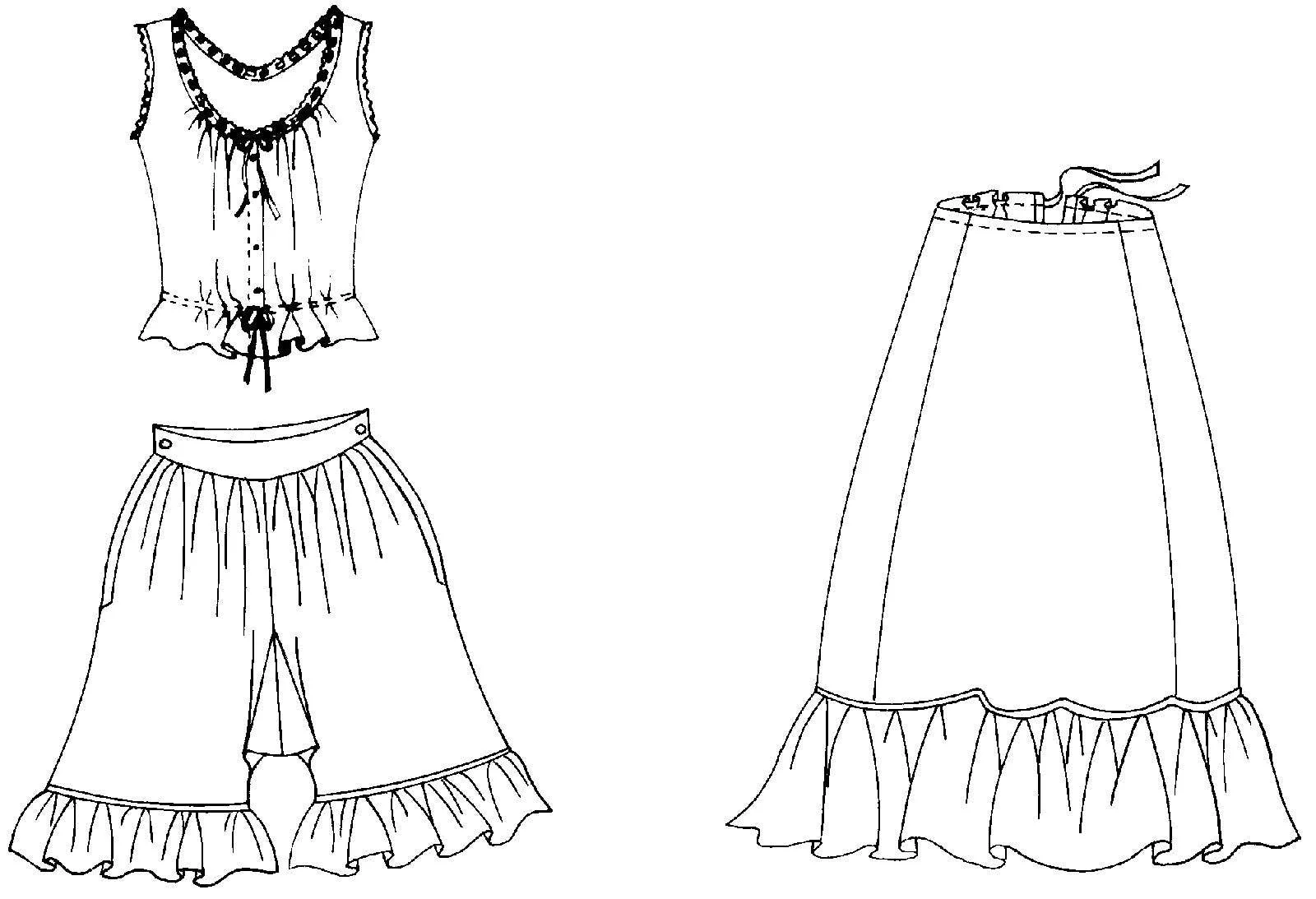 Folkwear Edwardian Underthings Pattern - Image 14