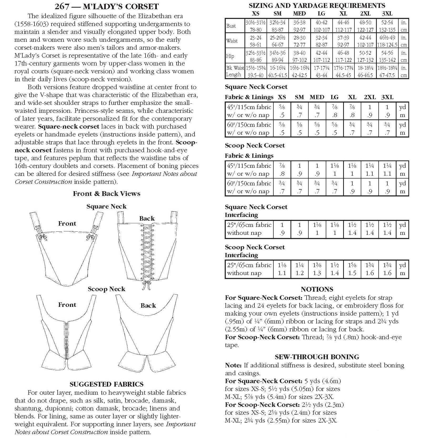 Folkwear M'Lady's Corset Pattern - Image 13