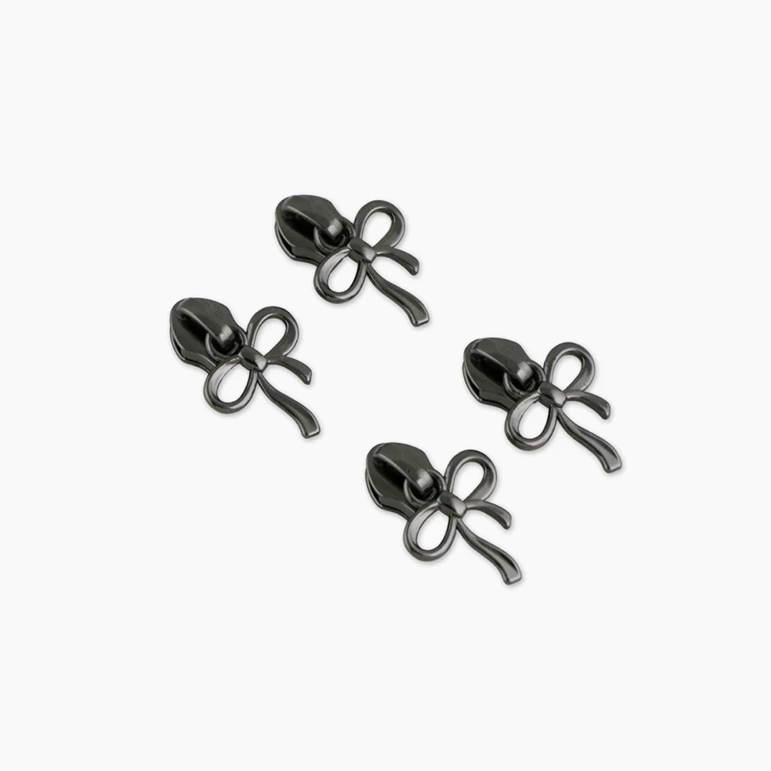 #5 Bow Zipper Pulls - 4 per Pack - Image 2