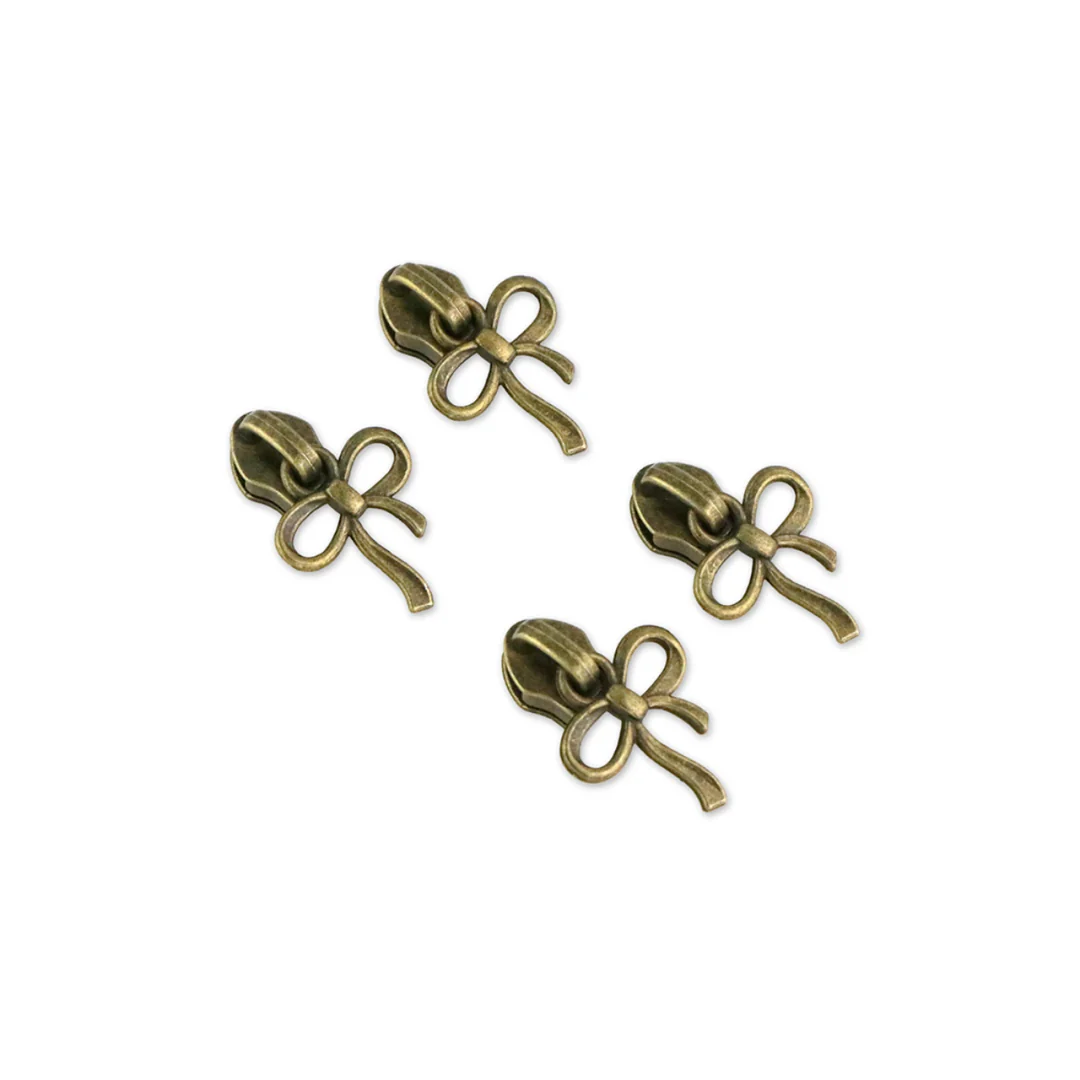#5 Bow Zipper Pulls - 4 per Pack - Image 3