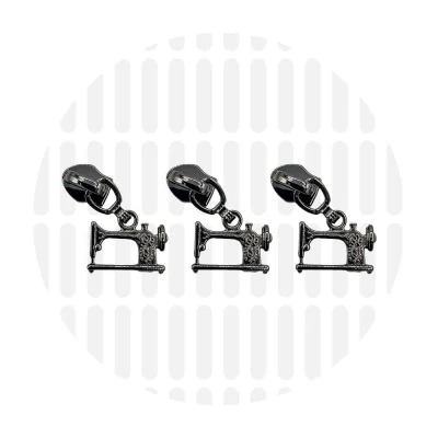 #5 Sewing Machine Zipper Pulls - 3 per Pack - Image 3