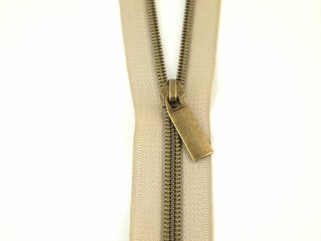 #5 Zipper Tape by the Yard - 3 Yards Nylon Antique Coil with 9 Pulls - Image 8