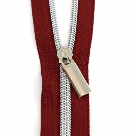 #5 Zipper Tape by the Yard - 3 yards with Nylon Nickel Coil and 9 Pulls - Image 11