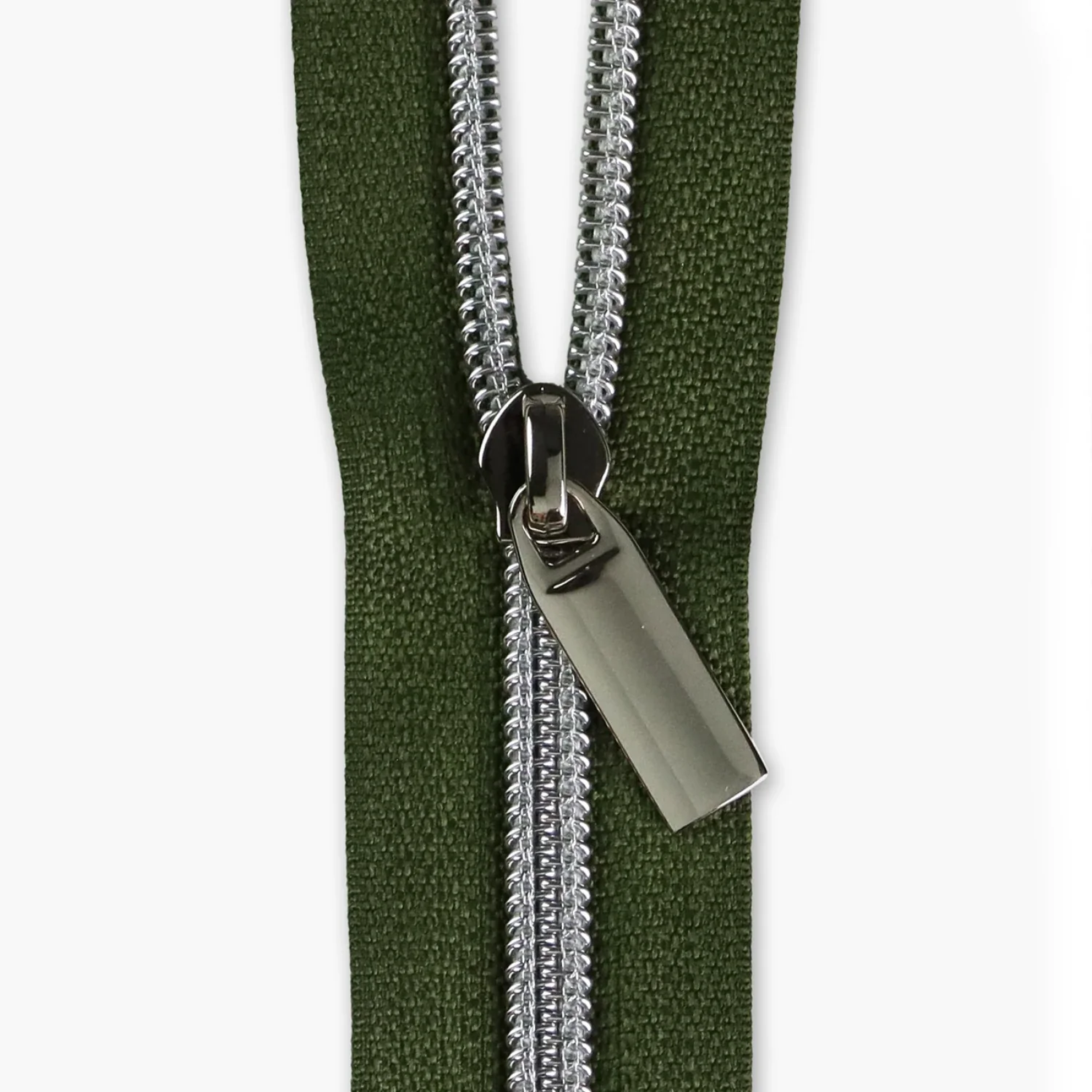 #5 Zipper Tape by the Yard - 3 yards with Nylon Nickel Coil and 9 Pulls - Image 16
