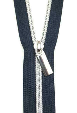 #5 Zipper Tape by the Yard - 3 yards with Nylon Nickel Coil and 9 Pulls - Image 9
